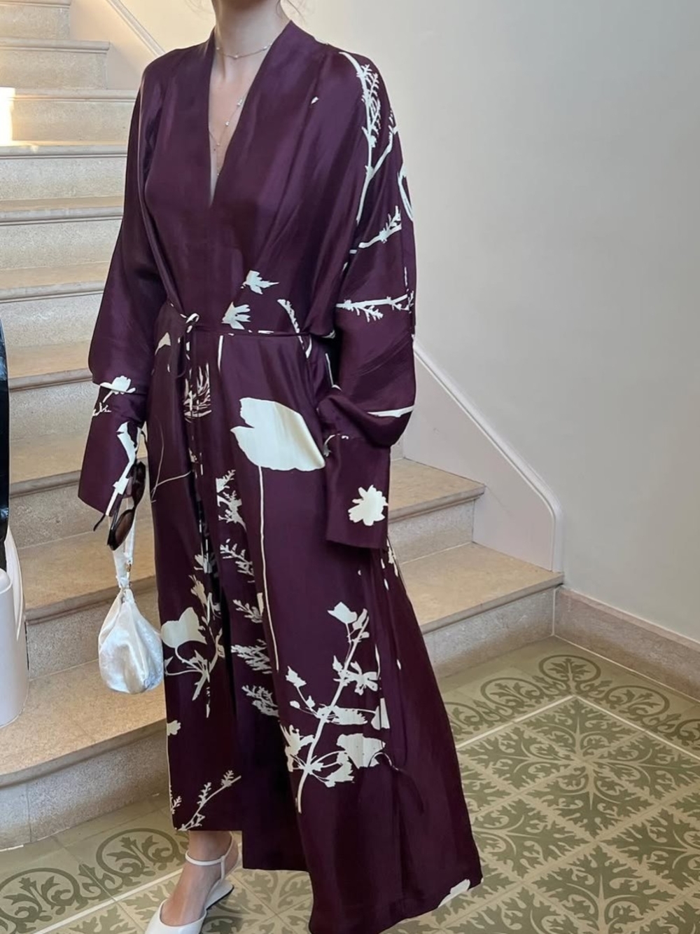 Eikō ai Burgundy Dress